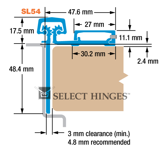 SL54 HD600 metric diagram