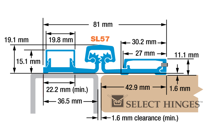 SL57 HD300/HD600 metric diagram