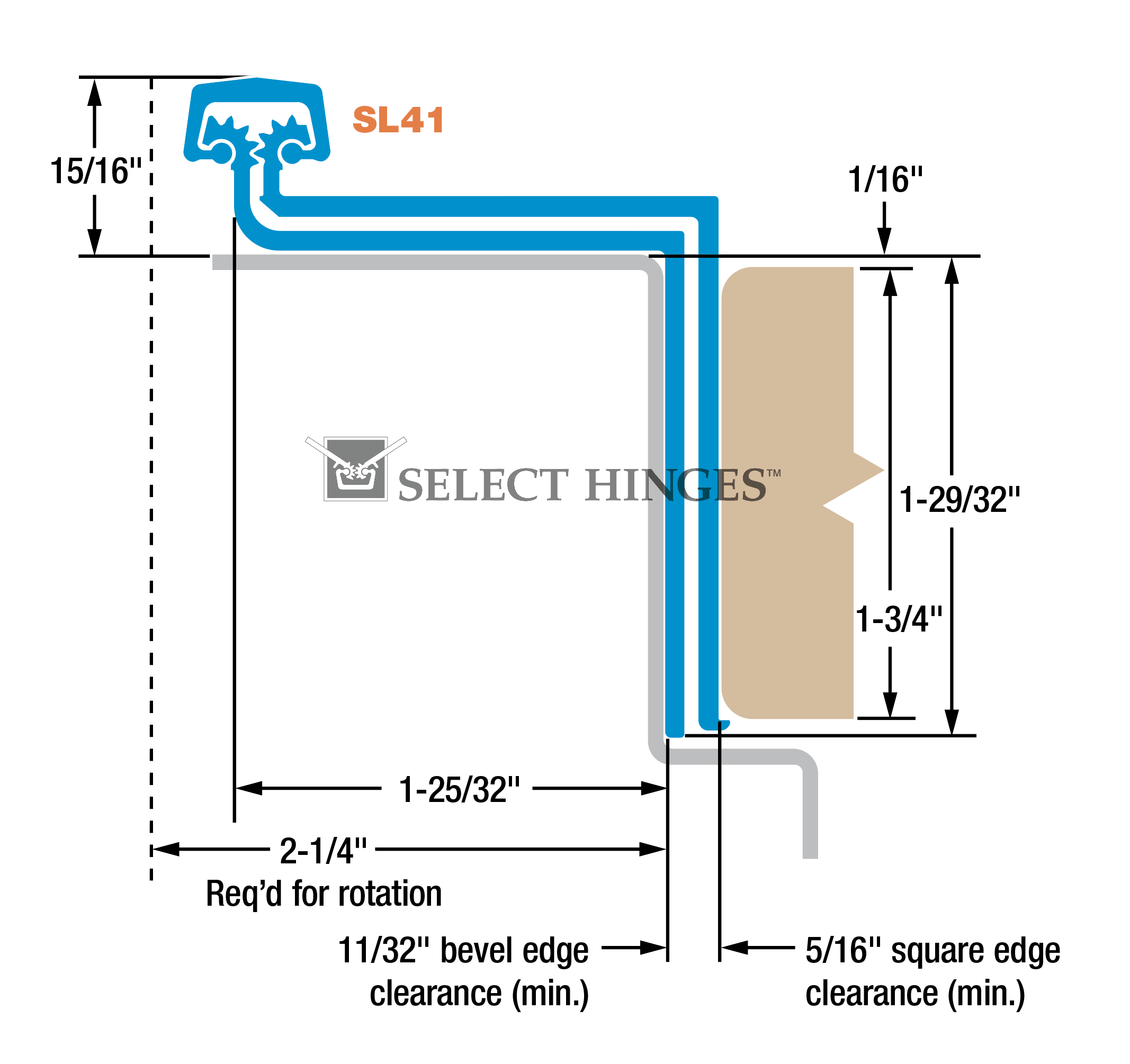 SL41 HD600/LL imperial diagram