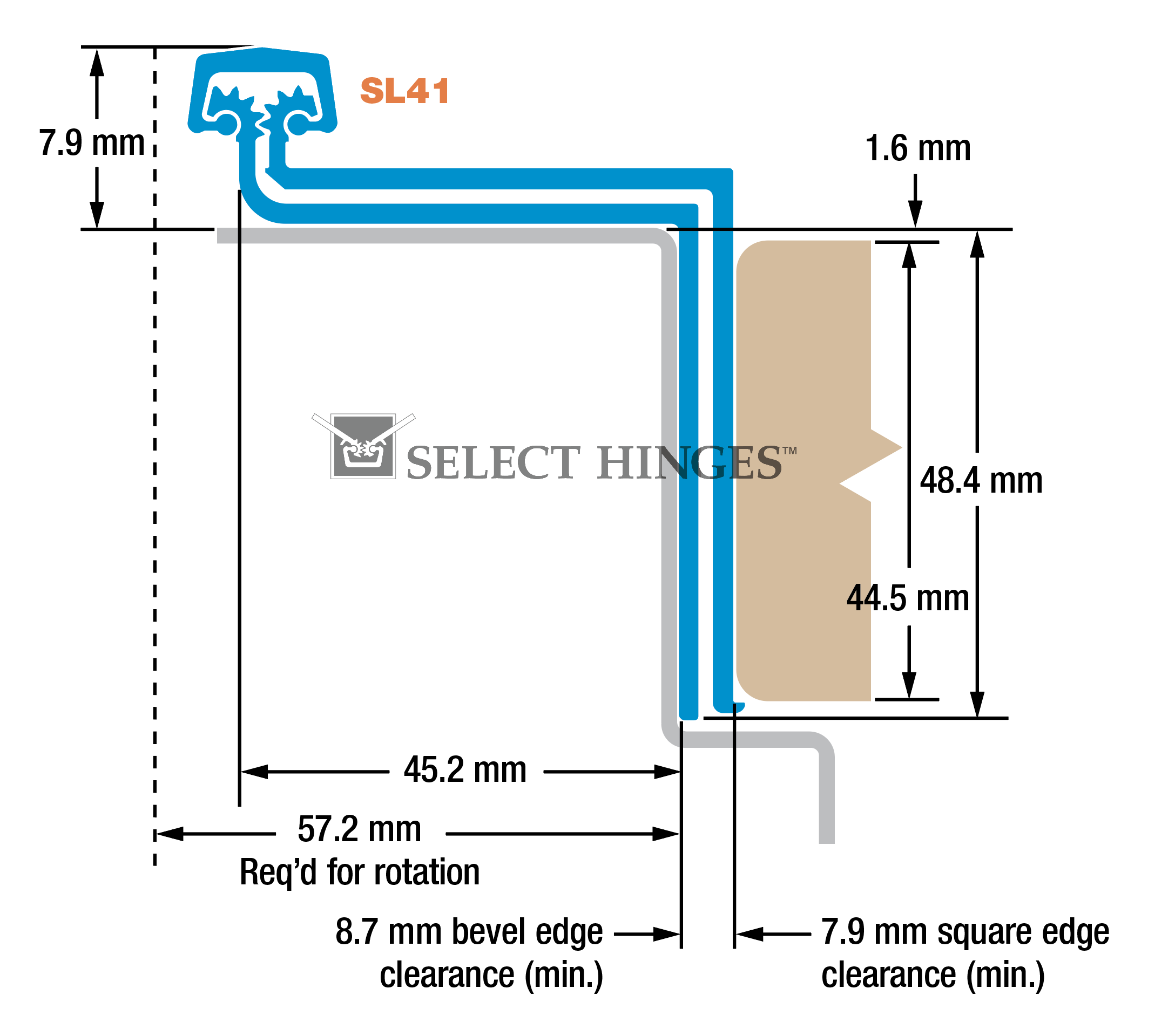 SL41 HD600/LL metric diagram