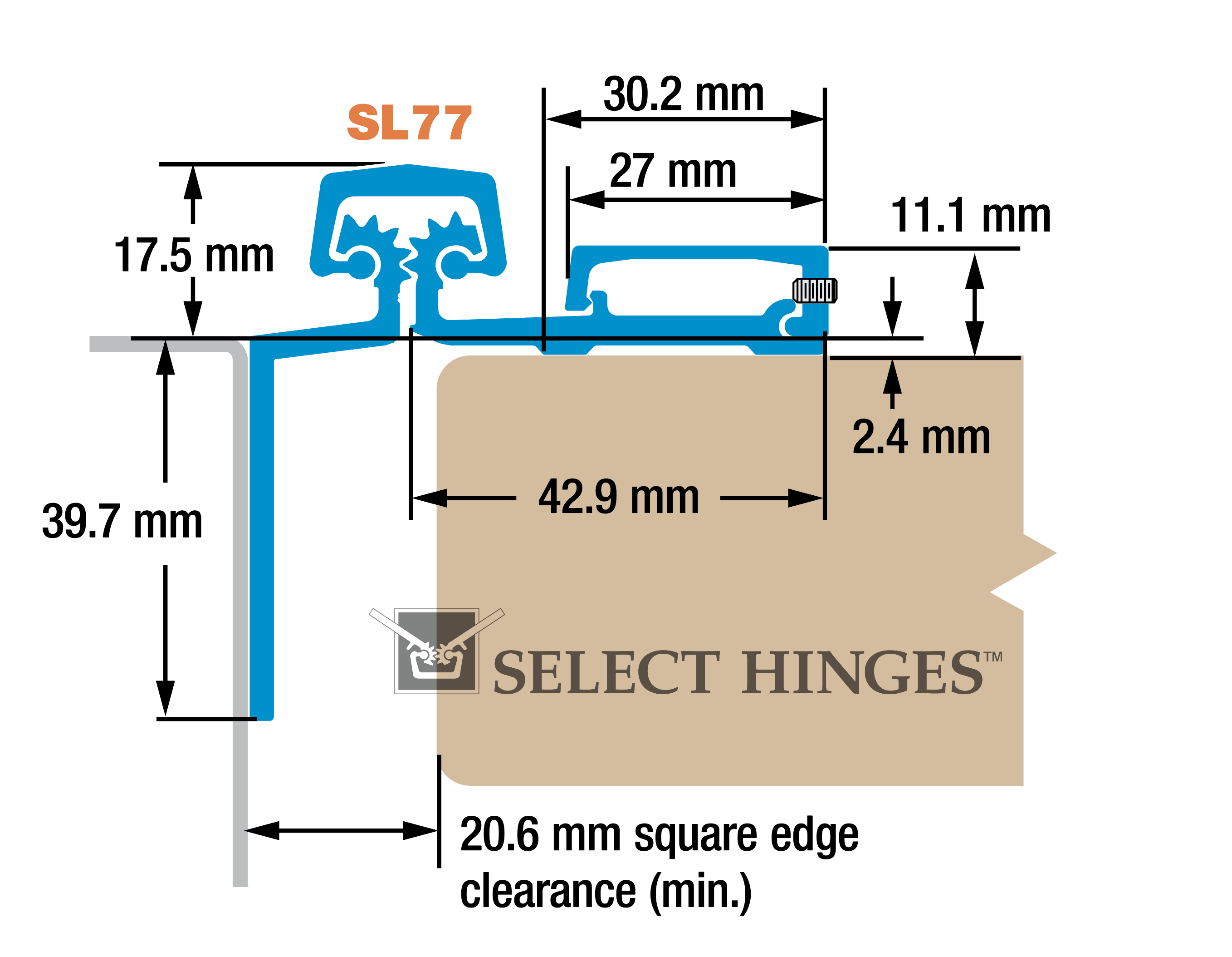 SL77 HD600 metric diagram