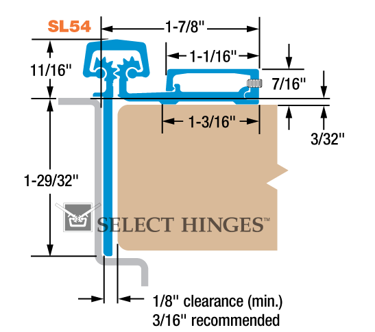 SL54 HD600 imperial diagram
